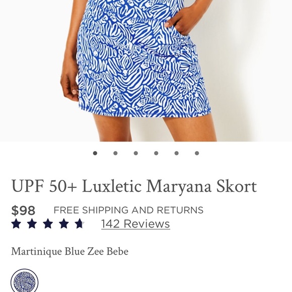 Lilly Pulitzer Maryana Skort - Picture 6 of 6